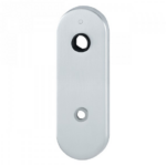 Placca Corta per Blindate Interasse 85 mm.182x62 Foro per Codolo Cilindro Europeo  F41-Cromo Satinato  Hoppe